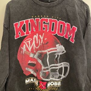 Kansas City Chiefs Kingdom Distressed Long Sleeve Shirt